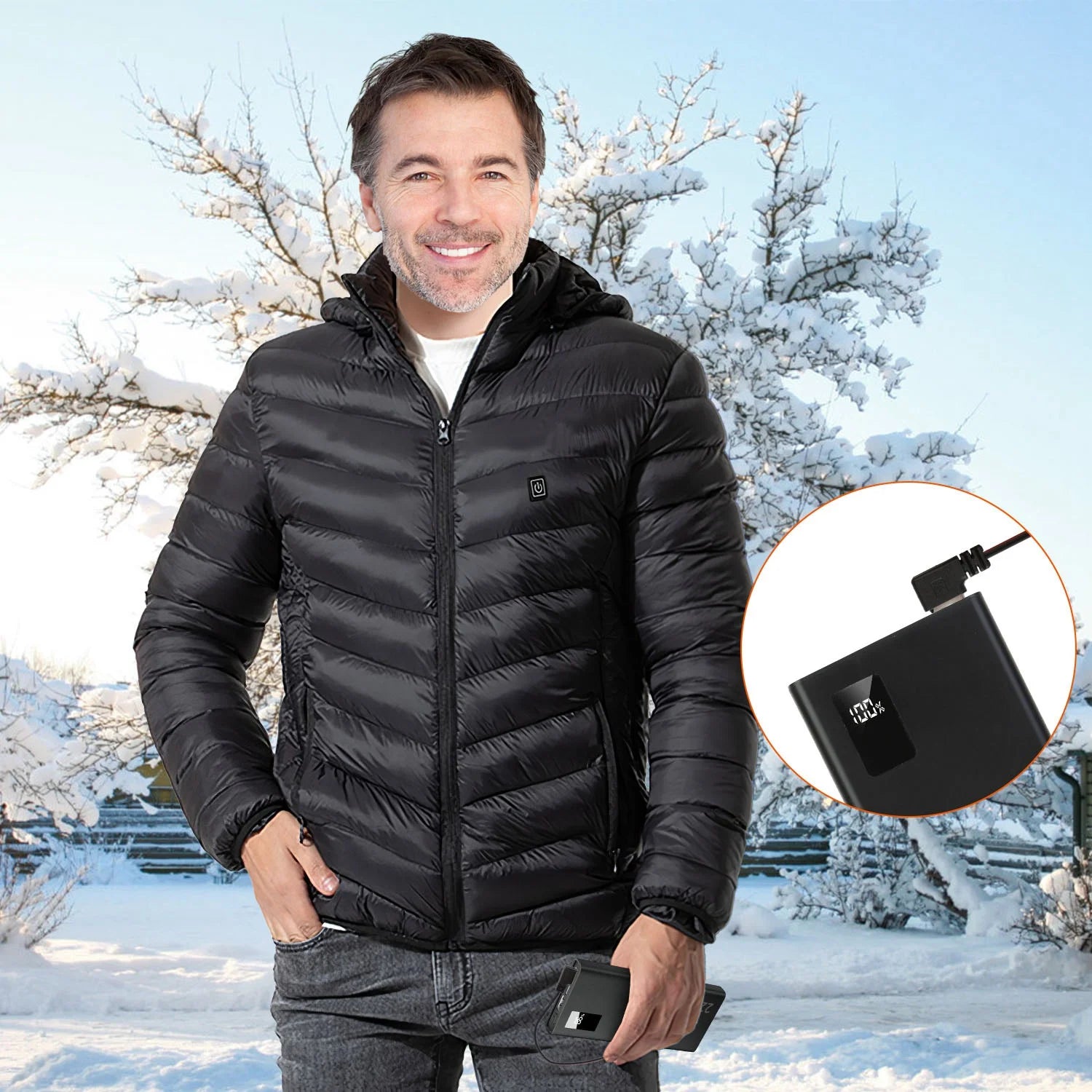 Stay Warm Anywhere! ❄️🔋 5V 2.1A Power Bank – 20,000mAh for Heated Vests, Jackets & Gloves (Dual USB) 🔥🧥