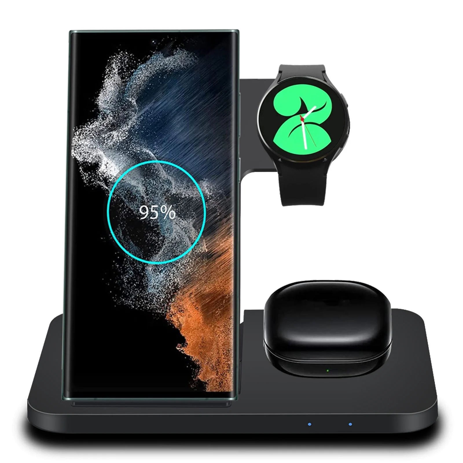 Upgrade Your Charging Game! ⚡ 3-in-1 Wireless Charger Stand for Samsung Devices | Fast 15W Charging for Galaxy Z Flip, S Series & Galaxy Watch!