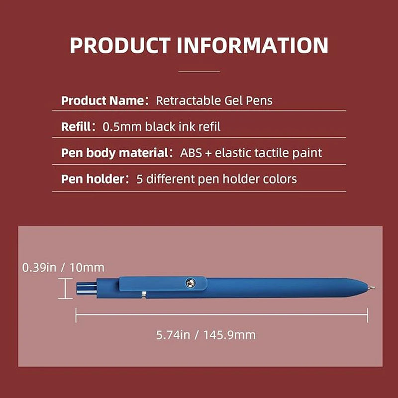 🖊️ Smooth Writing, Stylish Design: 5-Pc Gel Pens for Journaling & Note-Taking! ✨ (Morandi, Fine Point)