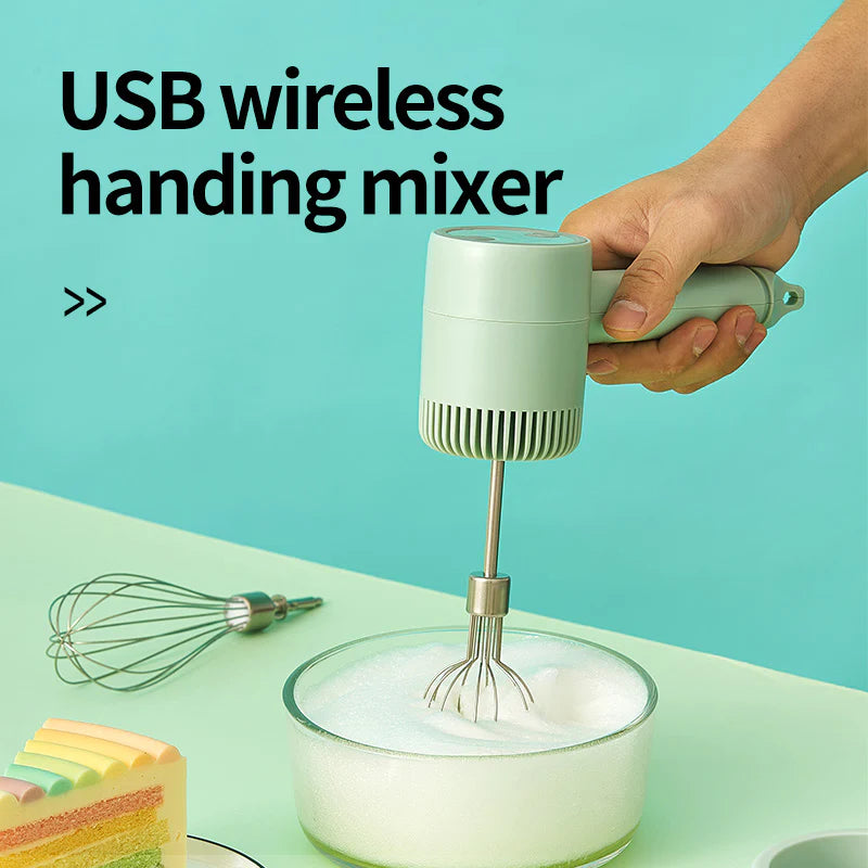 Whisk Like a Pro! 🥚✨ New Rechargeable Wireless Egg Beater – Your Mini Handheld Baking Essential 🍰