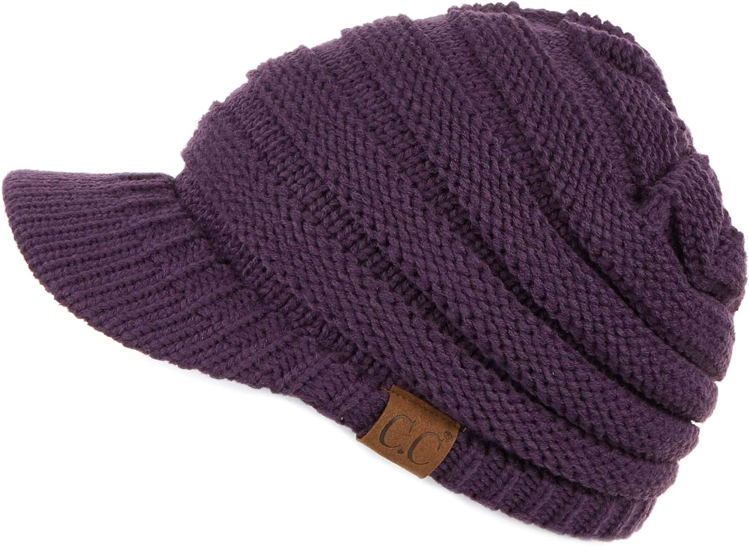 Stay Chic & Cozy! ❄️✨ Women's Ribbed Knit Hat with Brim – Perfect for Any Winter Look! 👒🧣