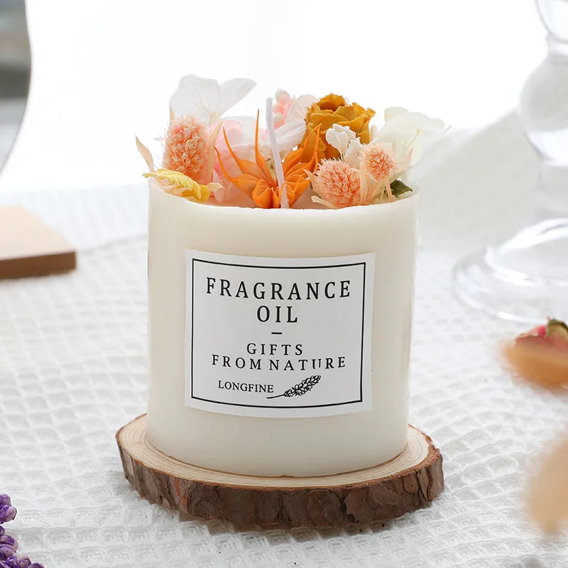 ransform Your Space with Stunning Scented Candles! 🕯️ Dried Flowers & Romantic Fragrances – Perfect for Home Decor, Weddings, or Emergencies!