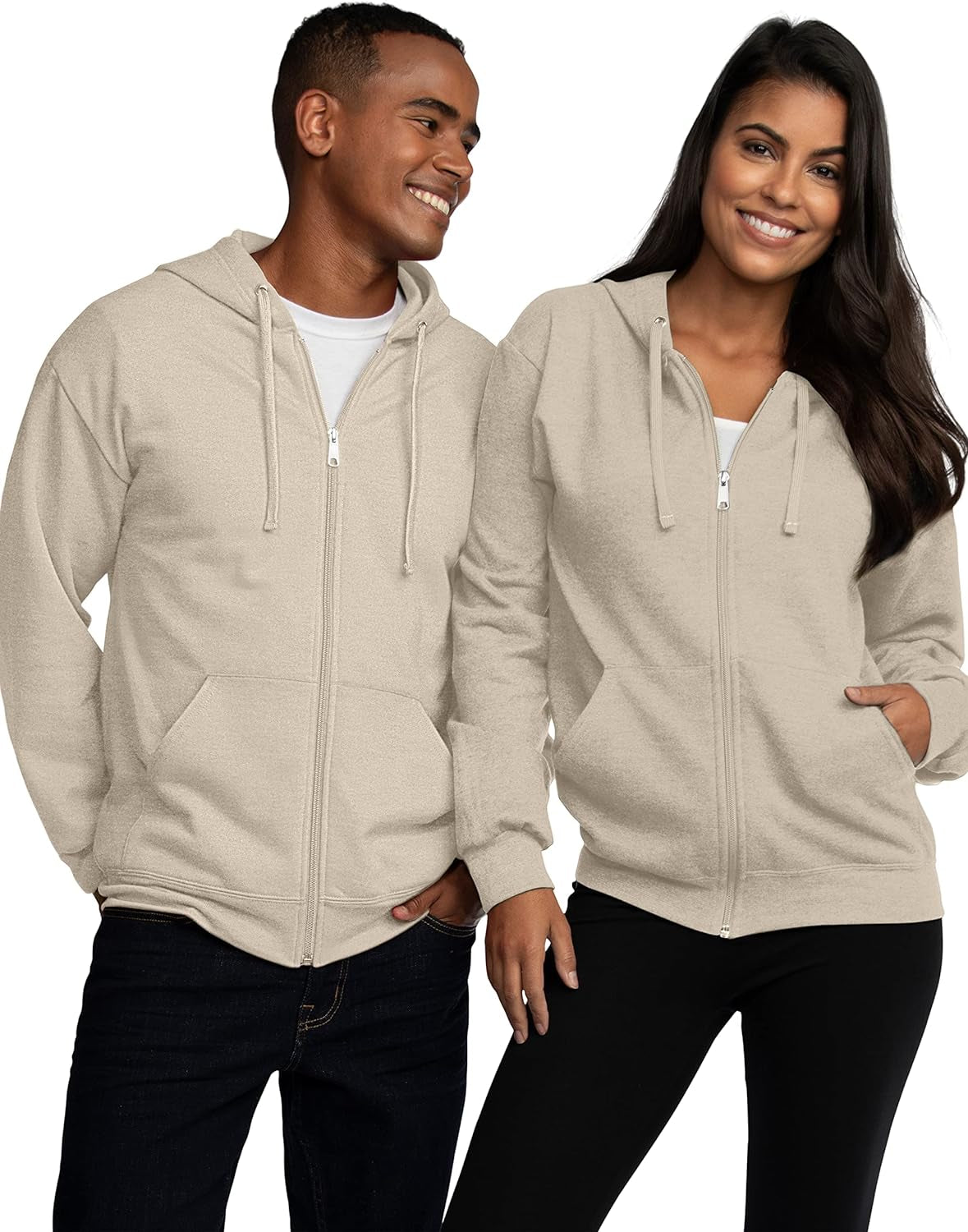 Cozy Up in Style ✨ Unisex Eversoft Fleece Full Zip Hoodie – Your Go-To Sweatshirt for Ultimate Comfort!