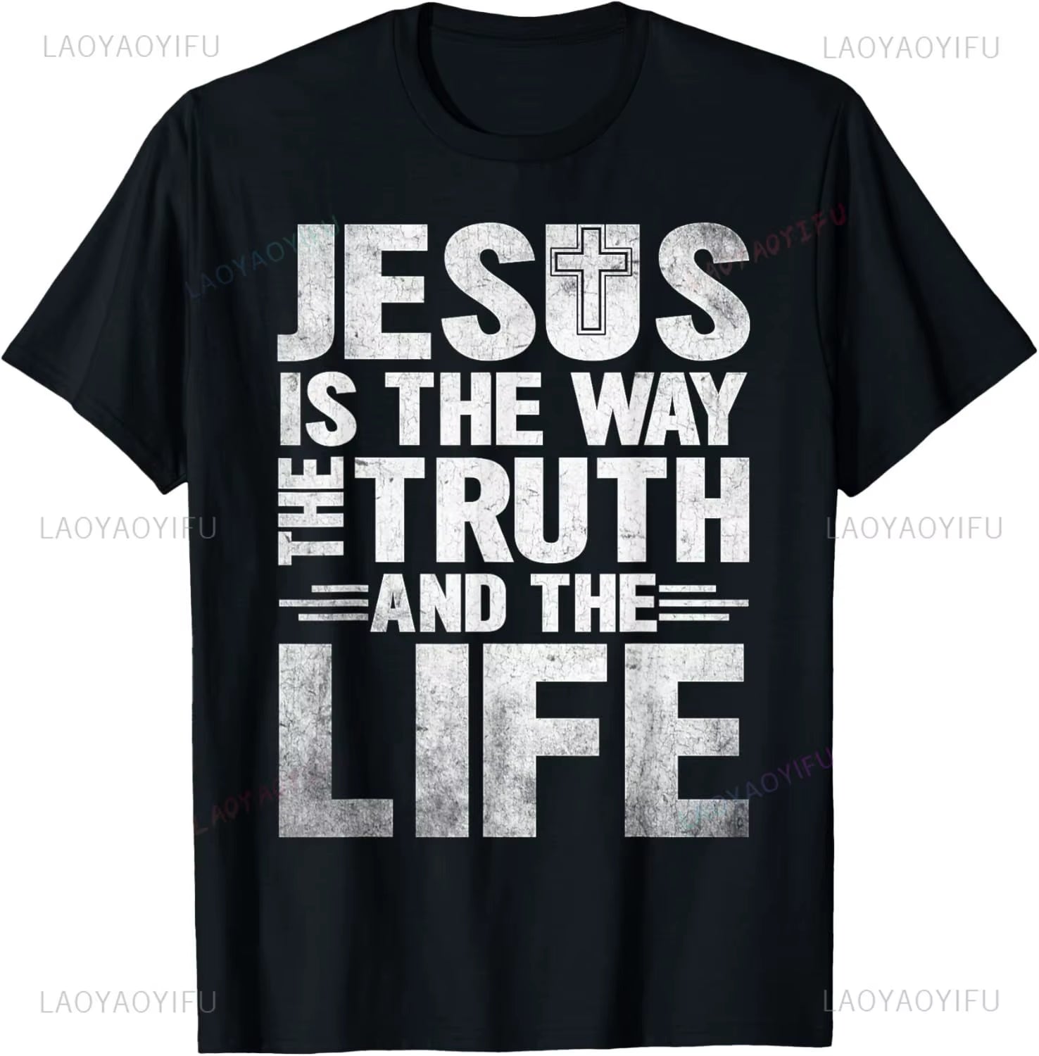 Christian T Shirt Women Men Kids Jesus the Way Truth Life T-Shirt Graphic T Shirts Vintage T Shirt Camisetas