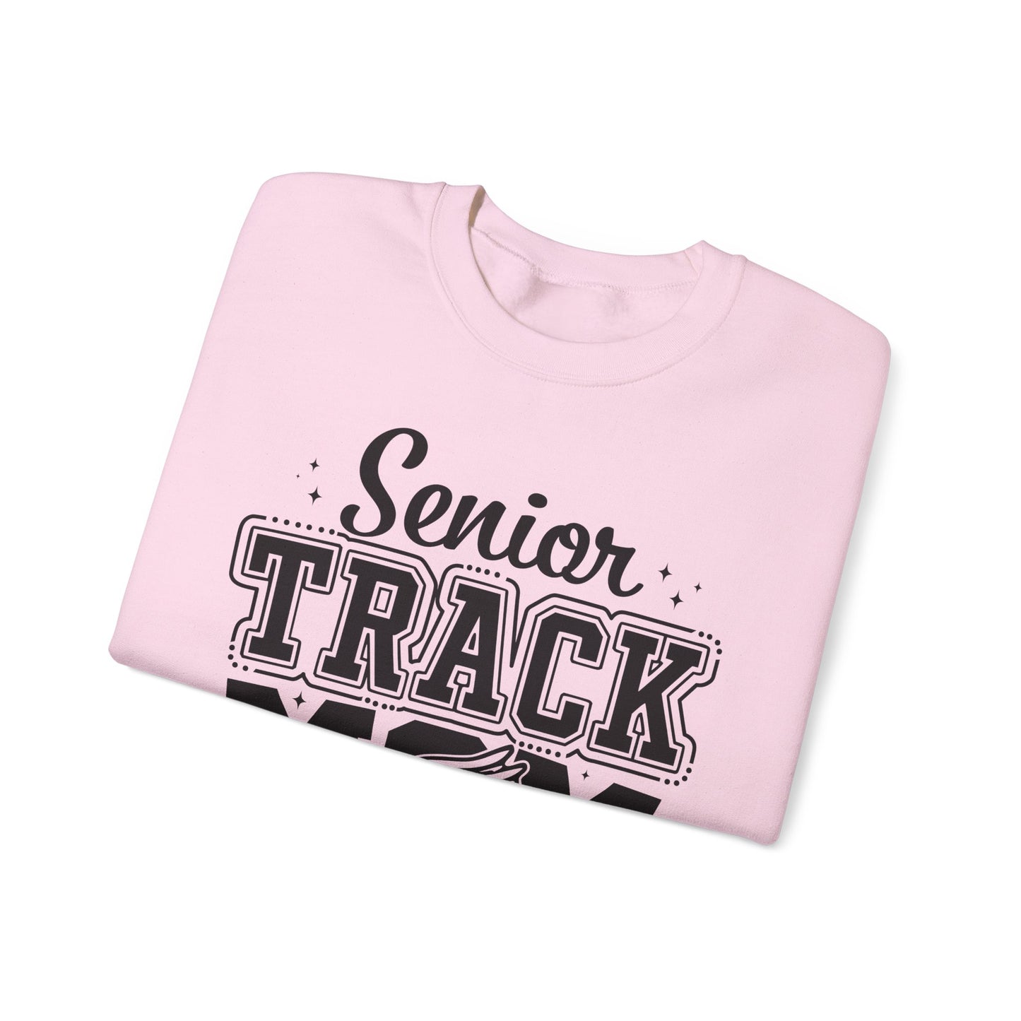 Senior Track Mom Crewneck Sweatshirt, Perfect Gift for Athletic Moms, Class of 2025 Celebration, Sports Apparel, Comfy Layer