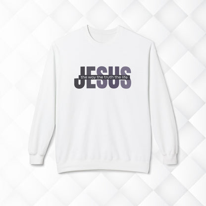 Jesus The Way The Truth The Life Sweatshirt, Womens Religious Sweatshirt, Faith Sweatshirt, Christian Sweatshirt, Bible Verse, Jesus Lover