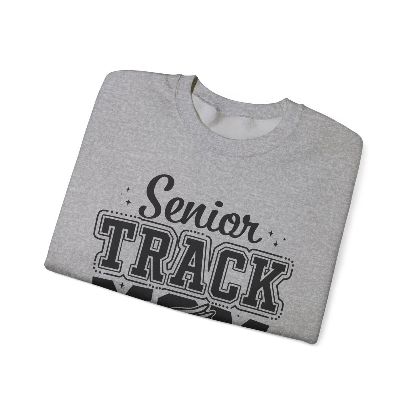 Senior Track Mom Crewneck Sweatshirt, Perfect Gift for Athletic Moms, Class of 2025 Celebration, Sports Apparel, Comfy Layer