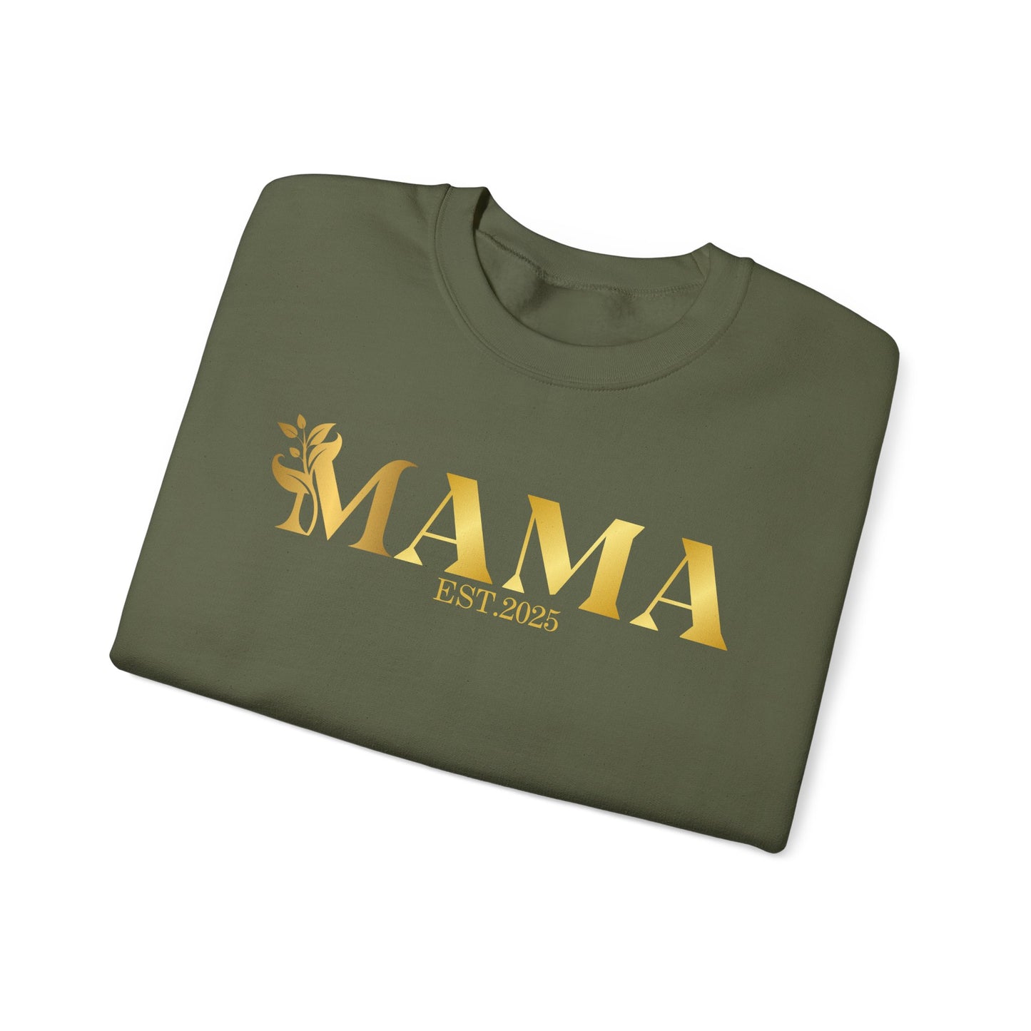 Mama Est. 2025 Sweatshirt | Cozy Unisex Crewneck | Perfect Gift for New Moms | Mother's Day, Baby Shower, Family Gatherings