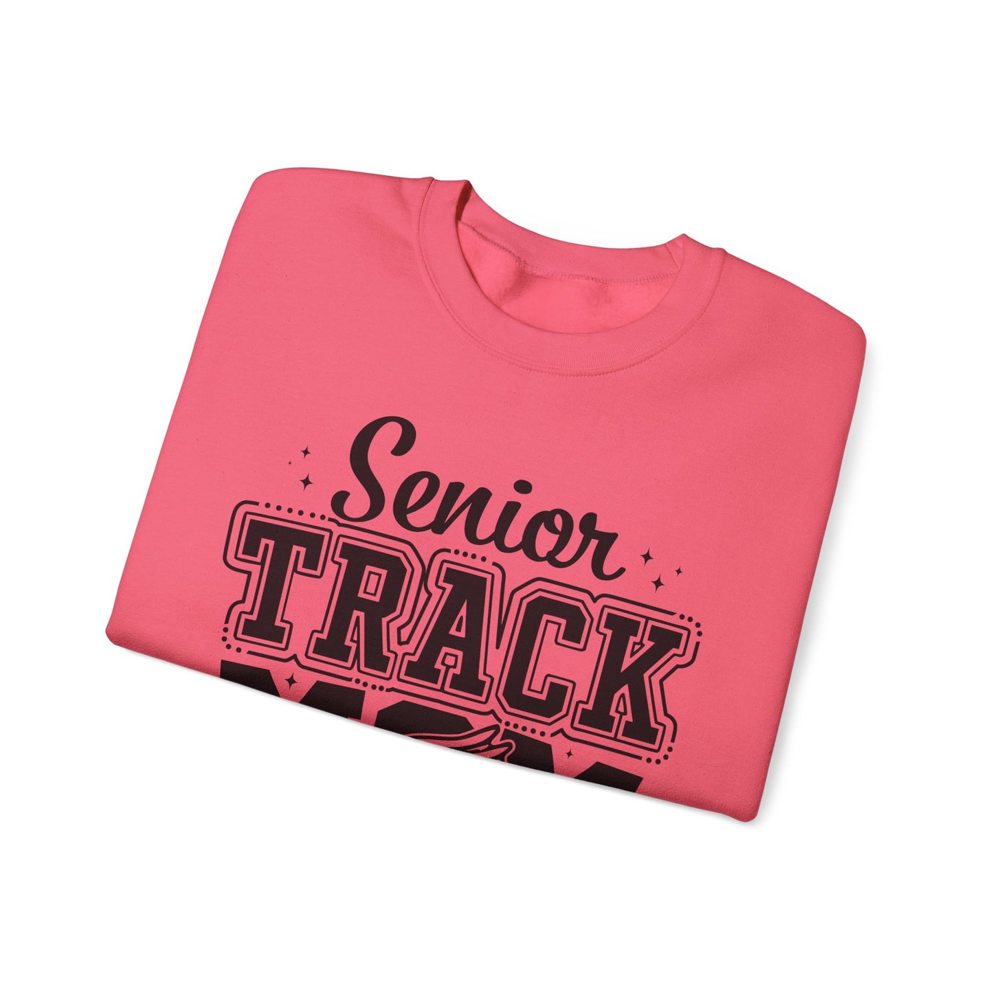 Senior Track Mom Crewneck Sweatshirt, Perfect Gift for Athletic Moms, Class of 2025 Celebration, Sports Apparel, Comfy Layer