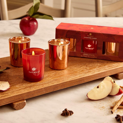 Indulge in Cozy Scents: Simmered Cider Votive Trio – Apple, Clove & Cardamom for the Ultimate Home Ambience 🍏🕯️✨