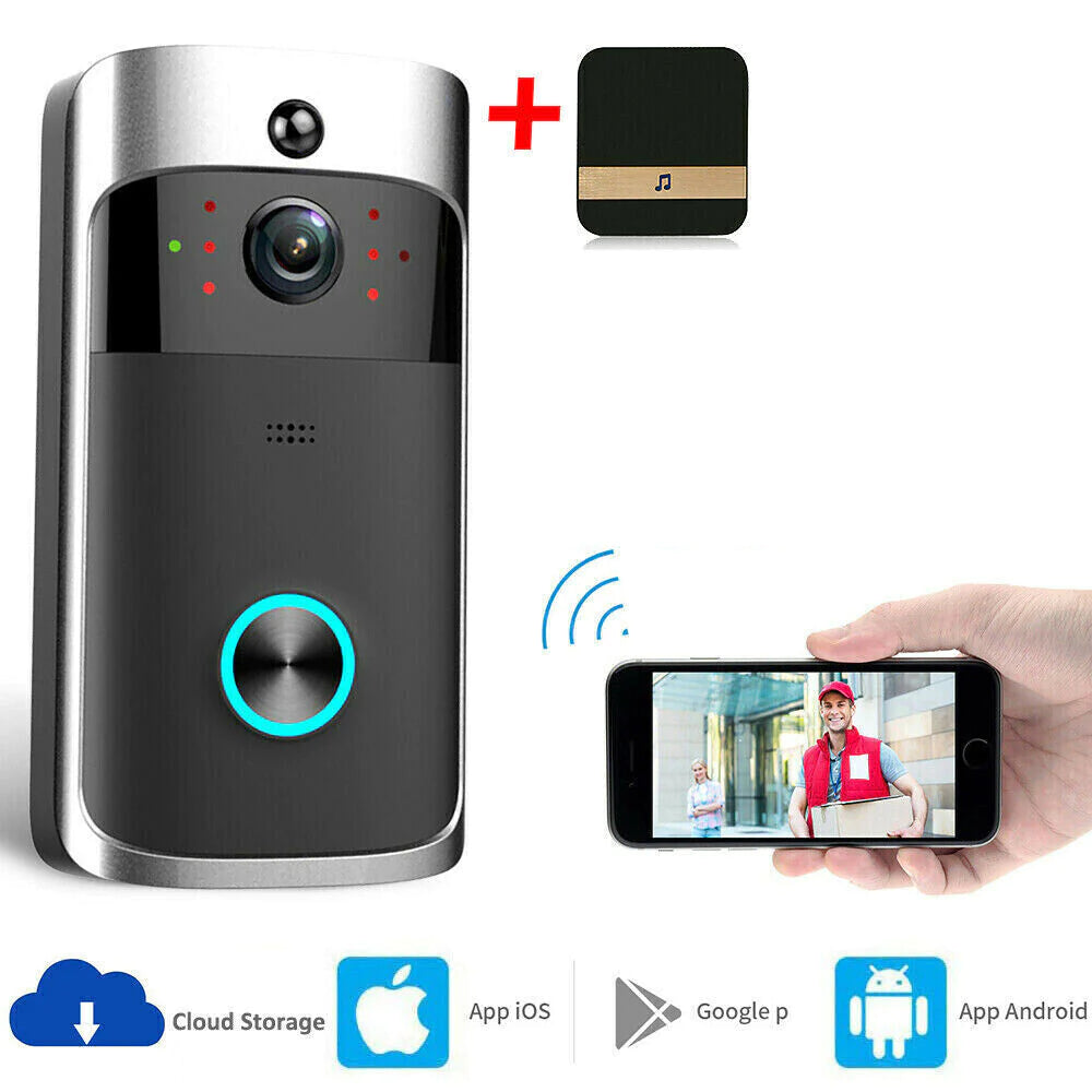 Upgrade Your Home Security: Smart WiFi Video Doorbell – See, Talk & Protect from Anywhere! 📱🔔🏠