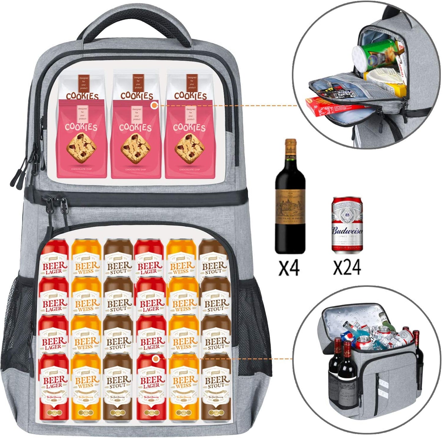 Chill in Style! 🏖️🧊 Leakproof Insulated Backpack Cooler – Perfect for Beach Days, Picnics, & Outdoor Adventures (Holds 30 Cans!) 🎒🍻