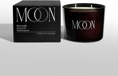 Indulge in Luxury! 🕯️✨ Vanilla & Caramel Scented Candles – Non-Toxic, Perfect for Men & Home Décor 🌿🖤