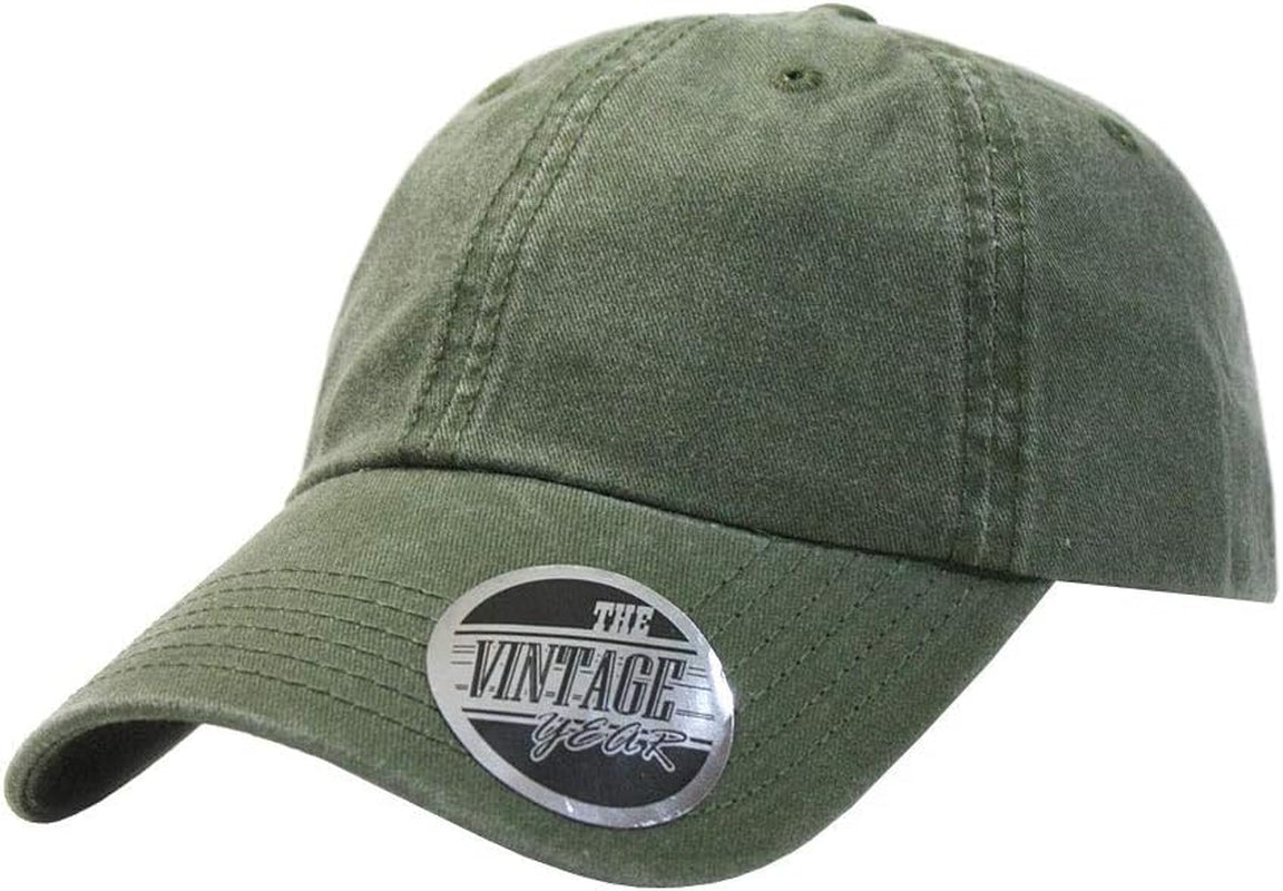 Effortless Cool 🧢 Plain Vintage Washed Cotton Dad Hat – Adjustable Baseball Cap for Classic Everyday Style!