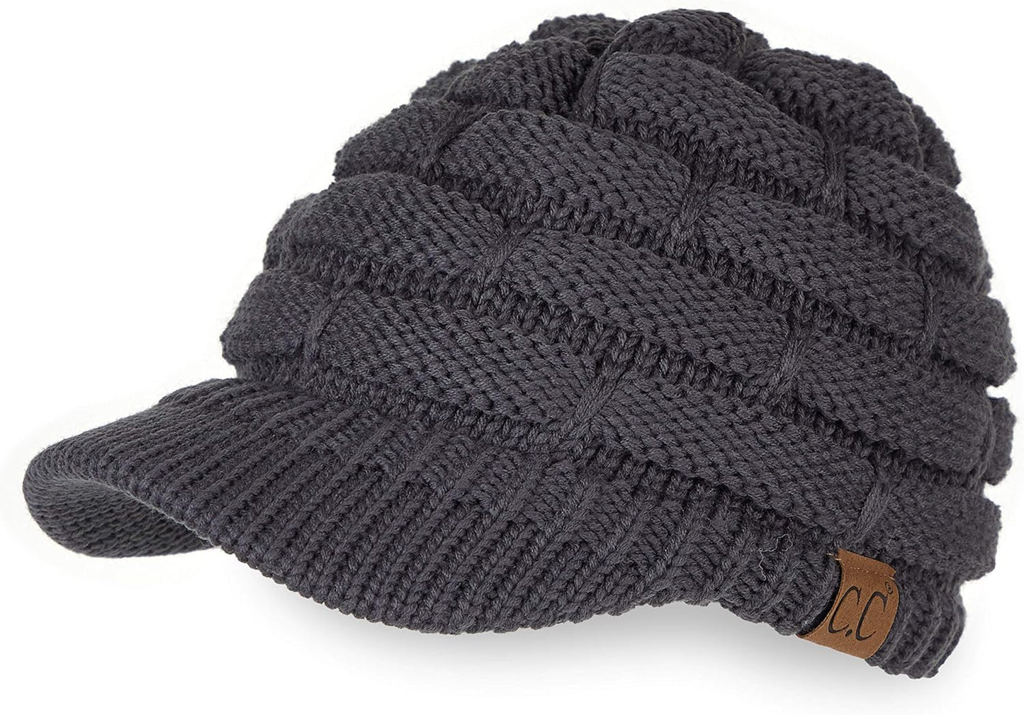 Stay Chic & Cozy! ❄️✨ Women's Ribbed Knit Hat with Brim – Perfect for Any Winter Look! 👒🧣