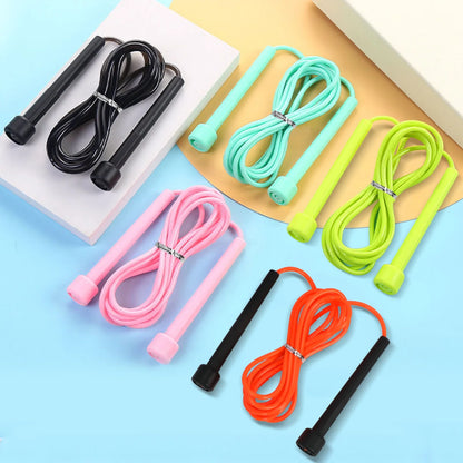 Jump Into Fitness! 🏃‍♂️💪 5-Pack Adjustable Jump Ropes – Tangle-Free, Silicone Cables for Exercise & Fun Skipping! 🎉