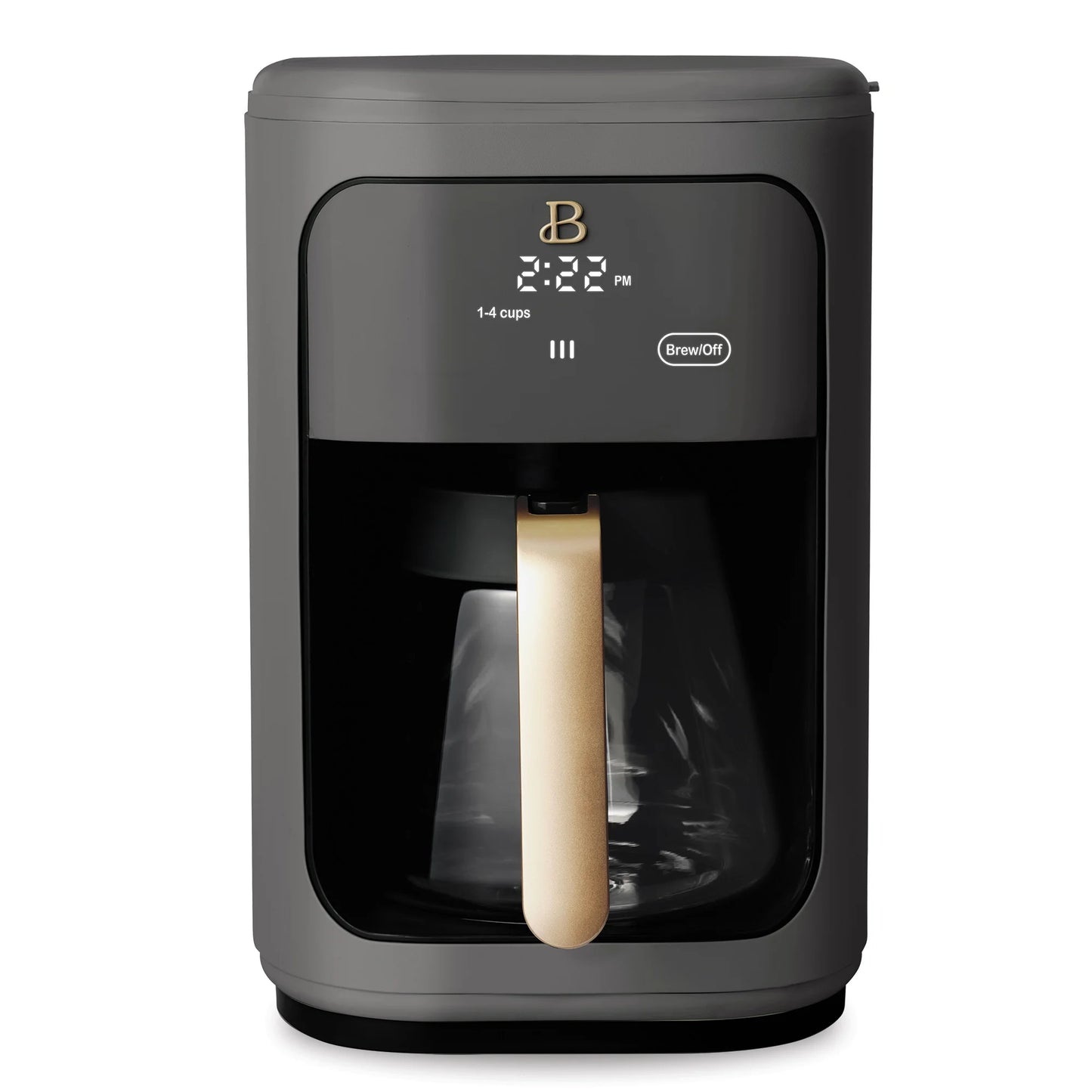 ☕ Brew Your Perfect Cup: 14-Cup Programmable Coffee Maker with Touch Display by Drew Barrymore! 🌟 (Oyster Grey)