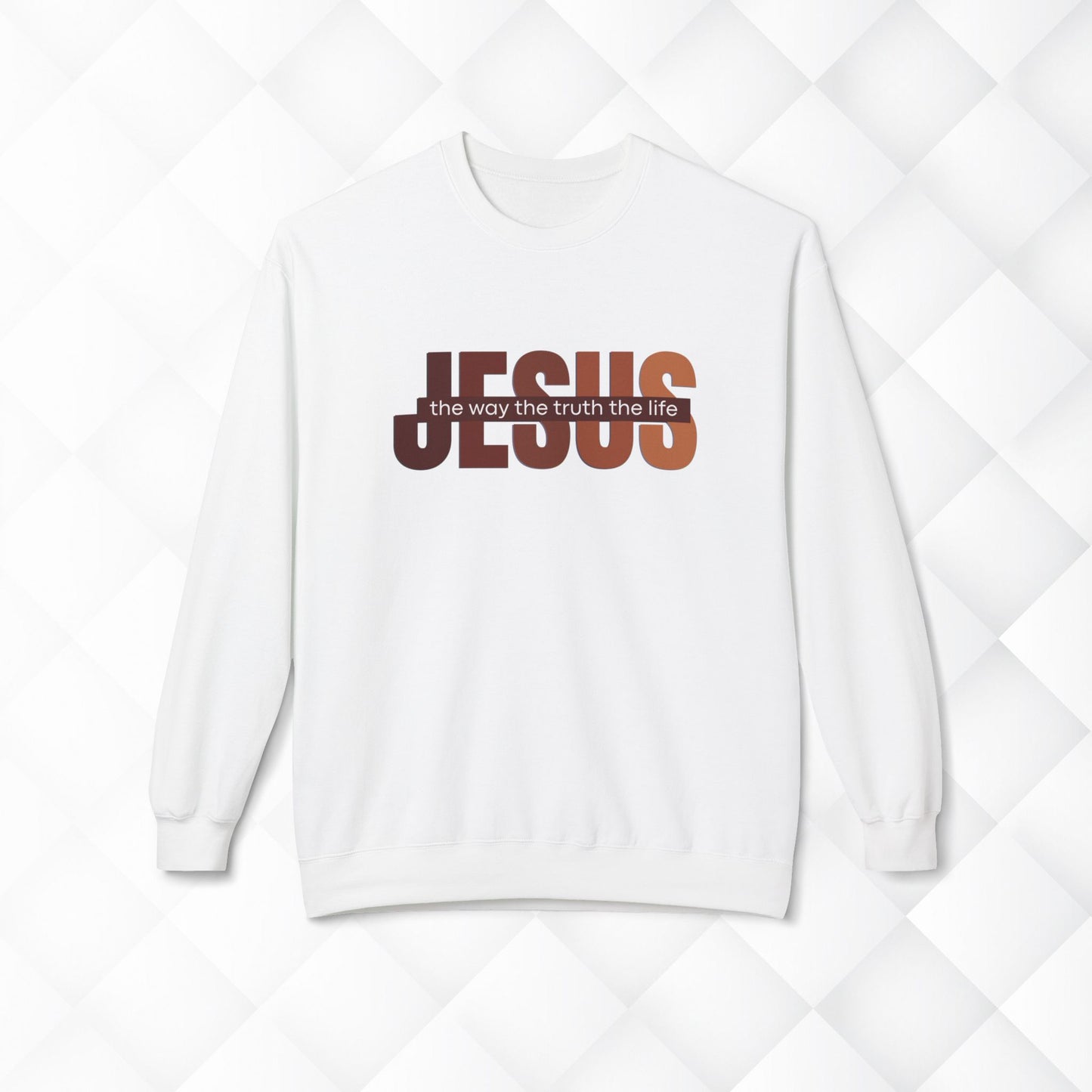 Jesus The Way The Truth The Life Sweatshirt, Womens Religious Sweatshirt, Faith Sweatshirt, Christian Sweatshirt, Bible Verse, Jesus Lover