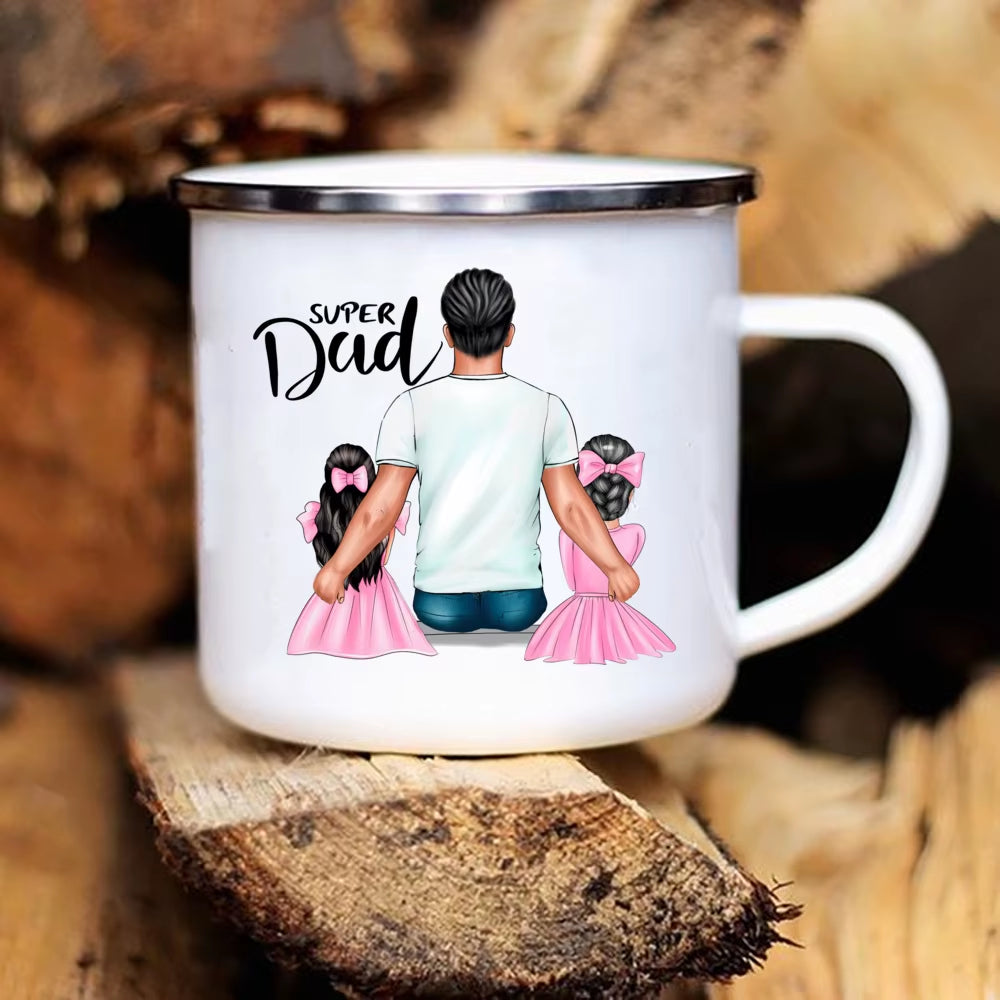 Cheers to Super Dad! 🦸‍♂️ Super Dad Printed Mug – Perfect for Coffee, Tea, or a Cold Drink | Fun Father’s Day Gift Idea!