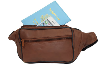 Stylish Genuine Leather Fanny Pack – Perfect for Travel & Everyday Wear | Unisex & Available in Vibrant Colors!