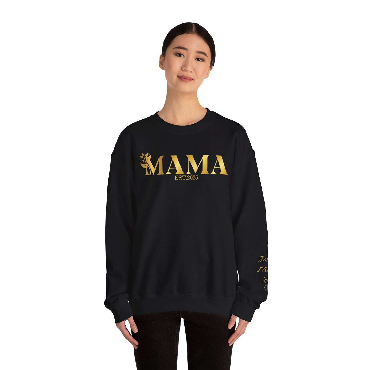 Mama Est. 2025 Sweatshirt | Cozy Unisex Crewneck | Perfect Gift for New Moms | Mother's Day, Baby Shower, Family Gatherings