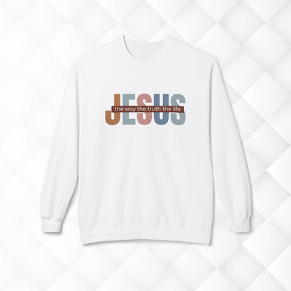 Jesus The Way The Truth The Life Sweatshirt, Womens Religious Sweatshirt, Faith Sweatshirt, Christian Sweatshirt, Bible Verse, Jesus Lover