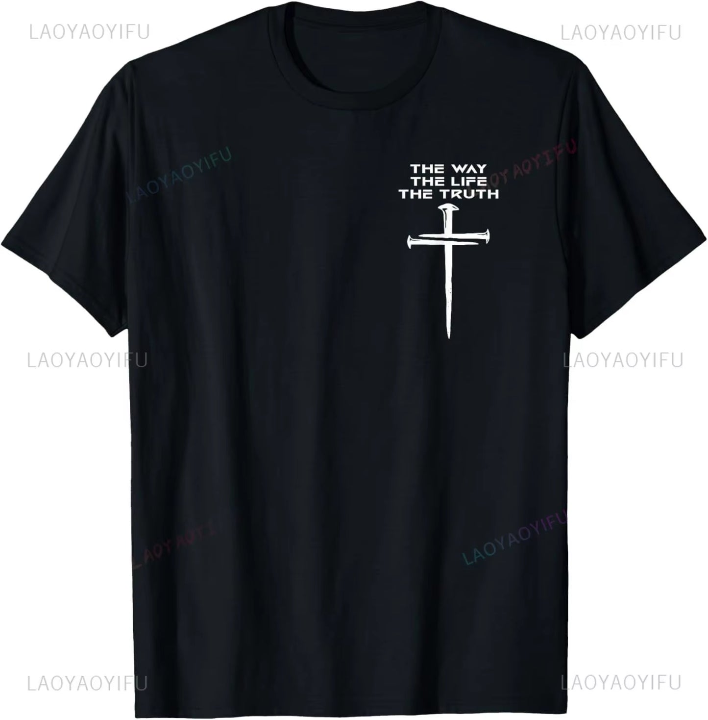 Christian T Shirt Women Men Kids Jesus the Way Truth Life T-Shirt Graphic T Shirts Vintage T Shirt Camisetas