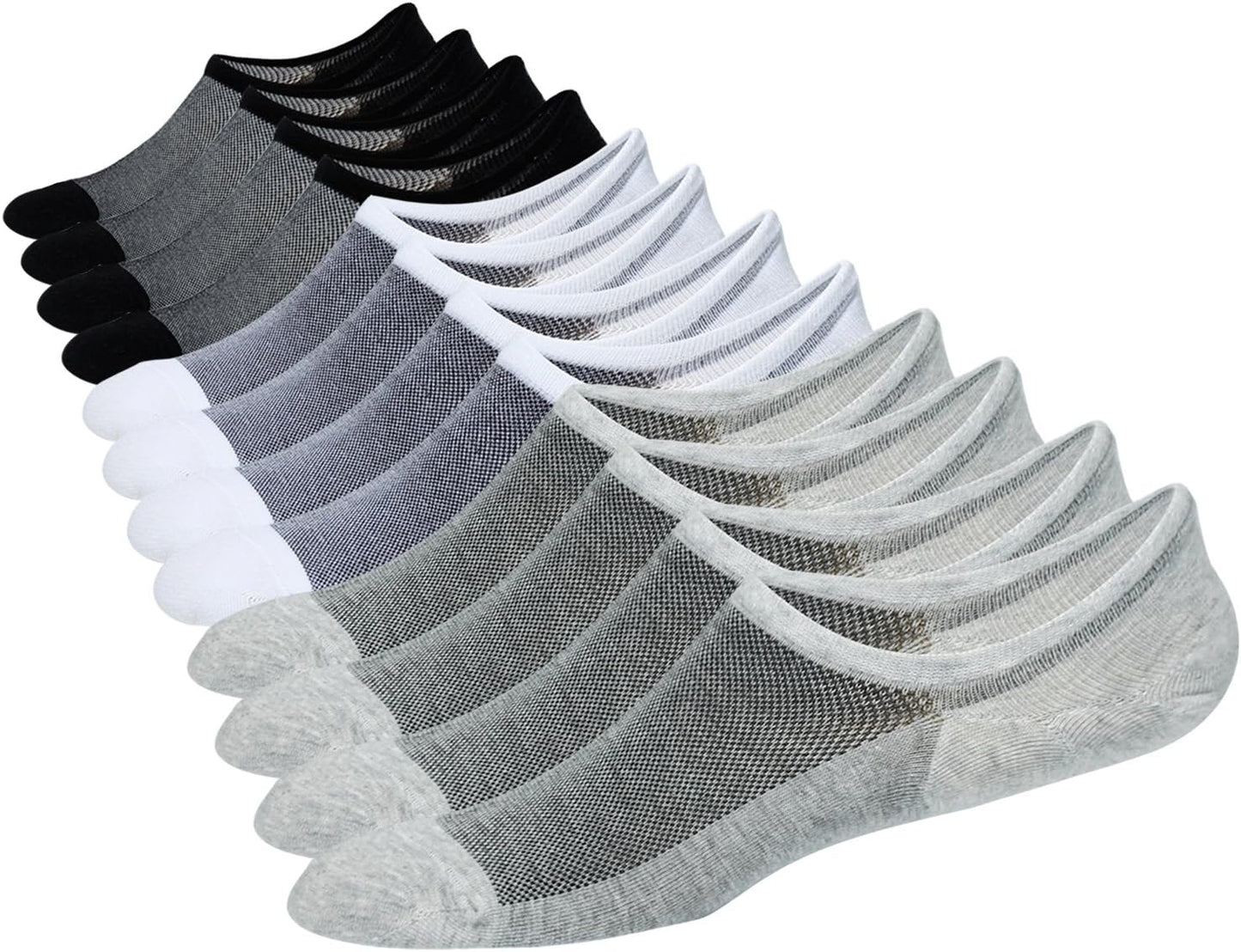 Stay Comfortable & Invisible 🌟 Men’s & Women’s No-Show Socks – Breathable, Non-Slip Mesh Knit, 6-8 Pairs for Everyday Comfort!