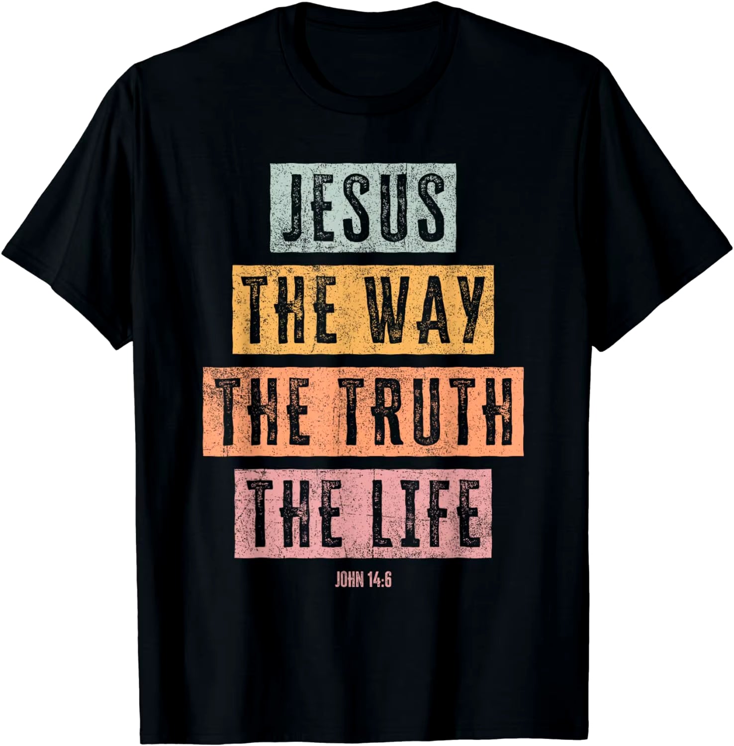 Christian T Shirt Women Men Kids Jesus the Way Truth Life T-Shirt Graphic T Shirts Vintage T Shirt Camisetas