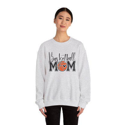 Basketball Mom Sweatshirt, Cozy Sportswear for Moms, Gifts for Basketball Moms, Team Spirit Hoodie, Game Day Casual Wear