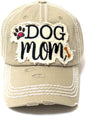 Show Your Love 🐾 Women's Dog Mom Ballcap – Cute Bone & Paw Patch Embroidery for the Ultimate Dog Lover Style!