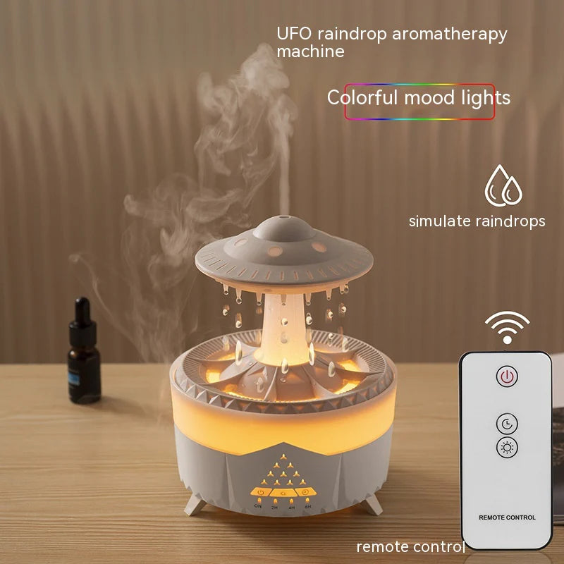 Transform Your Space! 💧✨ UFO Raindrop Humidifier – USB Aromatherapy Diffuser for Fresh Air & Relaxing Scents 🌿🏡