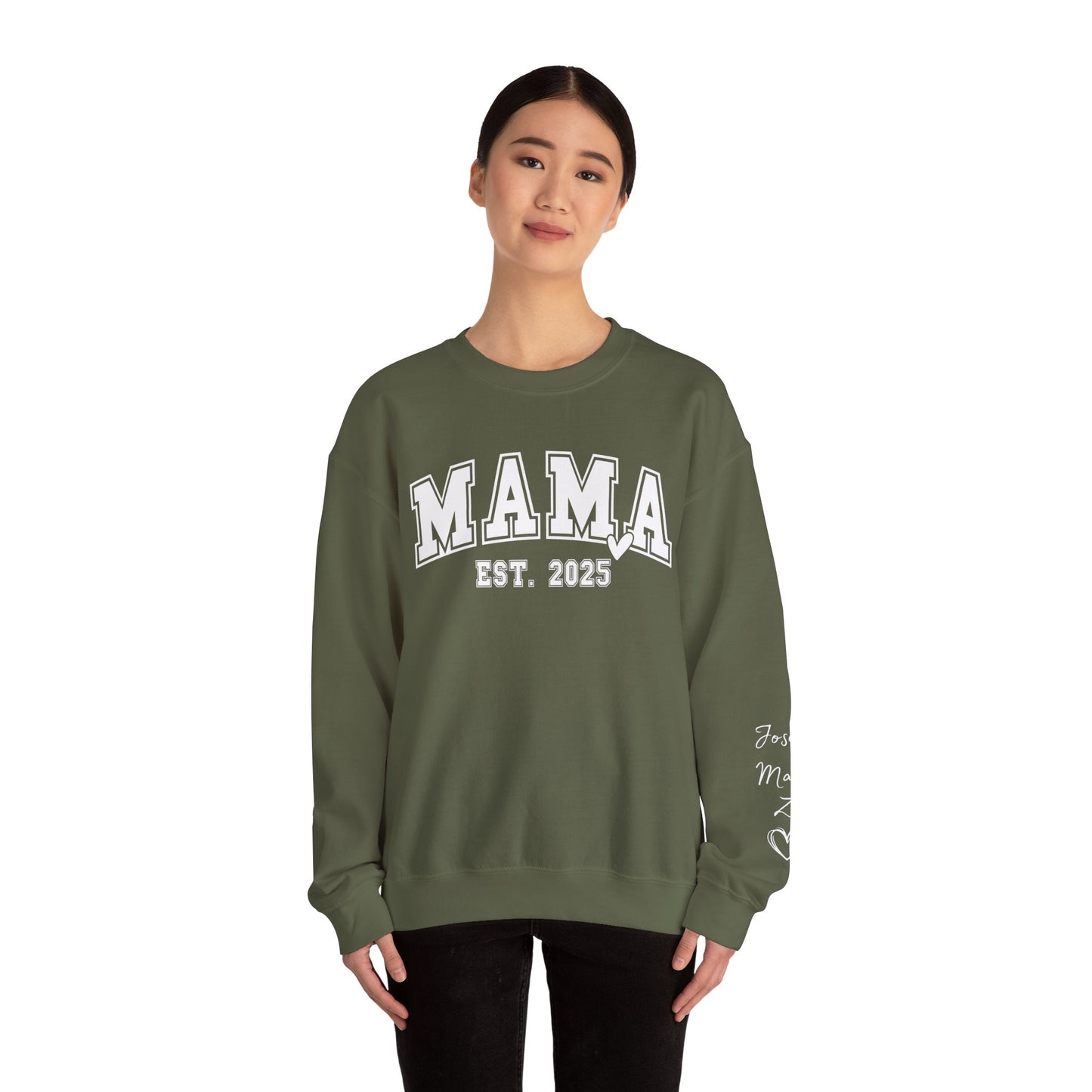 Mama Est. 2025 Sweatshirt | Cozy Unisex Crewneck, Perfect Gift for New Moms, Mother's Day, Family Celebrations, Casual Style