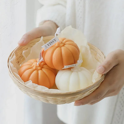 Add a Touch of Cozy Charm! 🎃 Nordic Pumpkin Scented Candles | 3D Soy Wax Aromatherapy – Perfect for Home Decor & Gift-Giving!