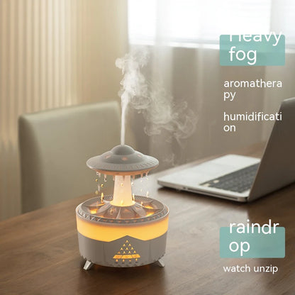 Transform Your Space! 💧✨ UFO Raindrop Humidifier – USB Aromatherapy Diffuser for Fresh Air & Relaxing Scents 🌿🏡