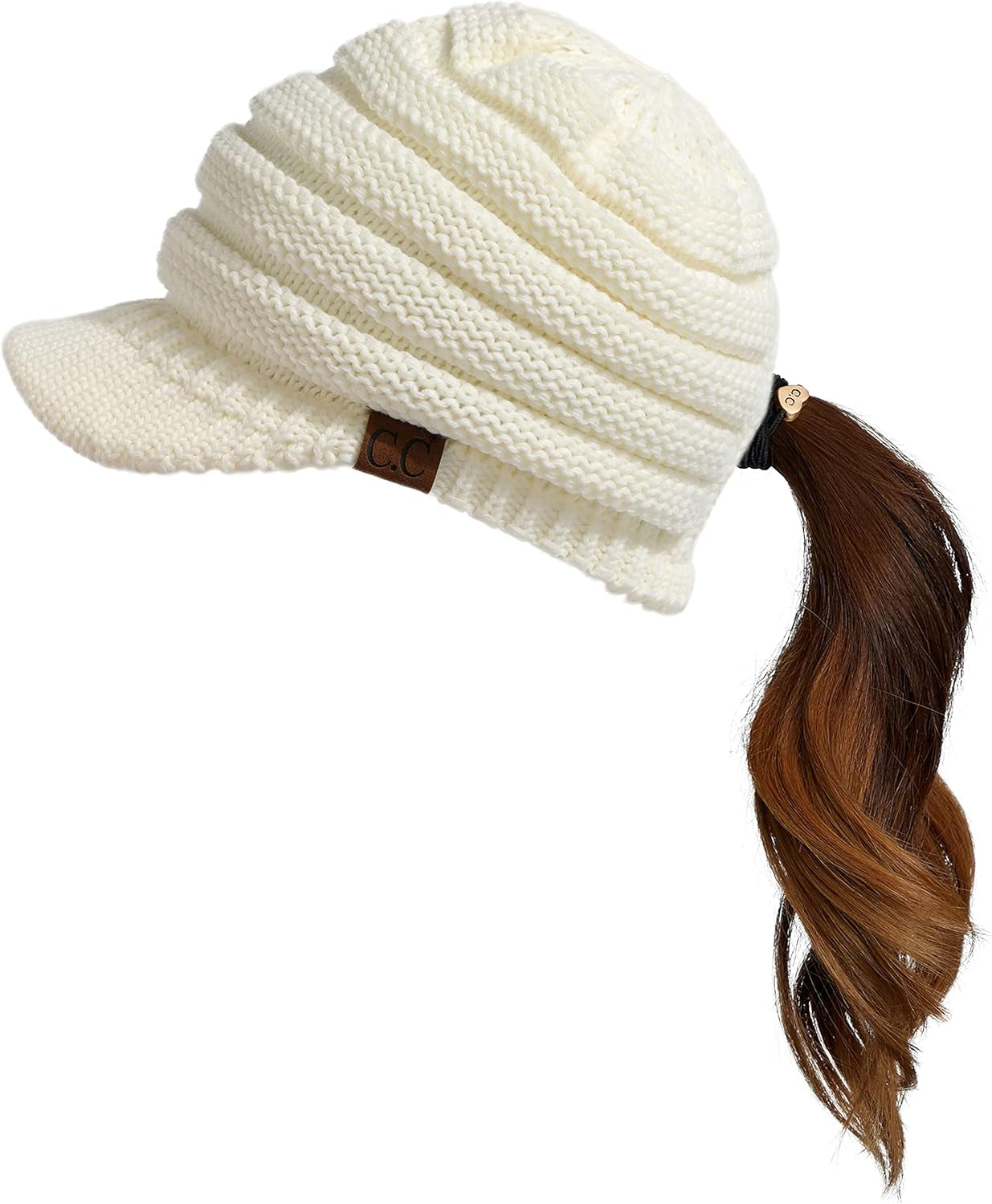 Stay Chic & Cozy! ❄️✨ Women's Ribbed Knit Hat with Brim – Perfect for Any Winter Look! 👒🧣