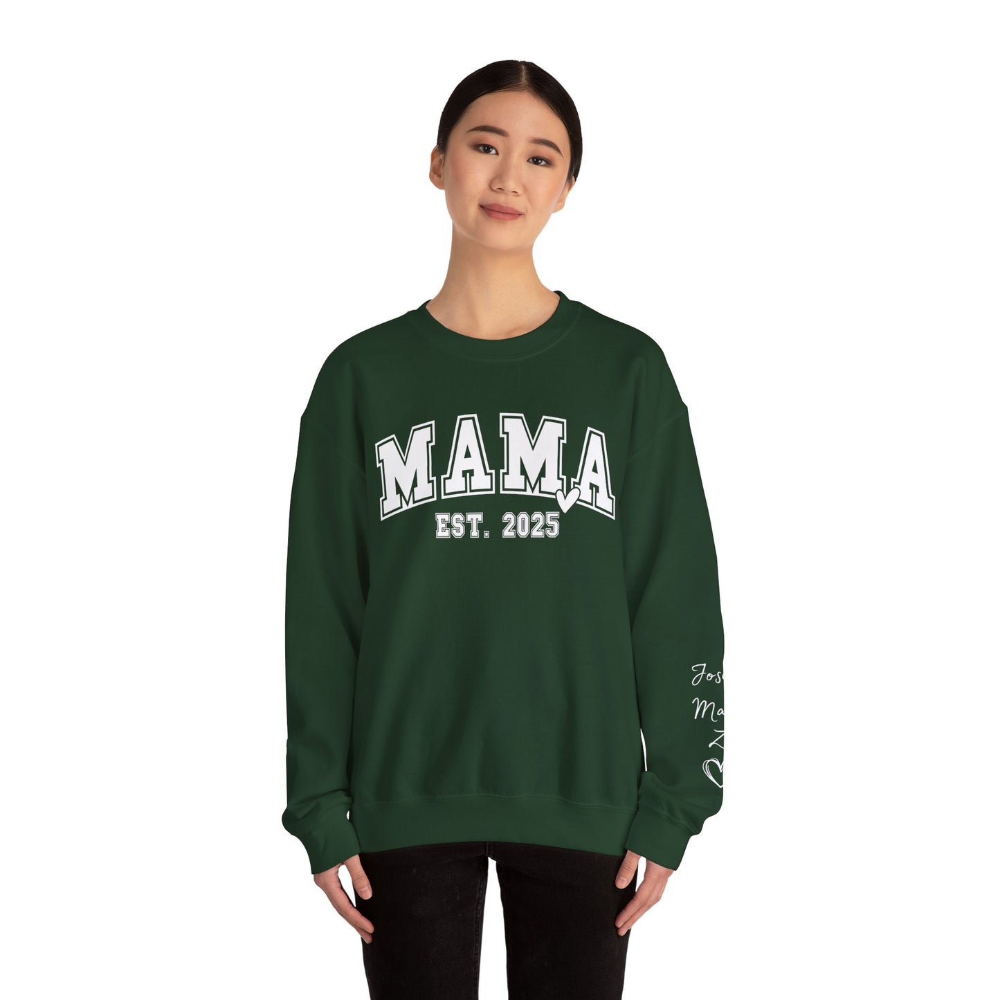 Mama Est. 2025 Sweatshirt | Cozy Unisex Crewneck, Perfect Gift for New Moms, Mother's Day, Family Celebrations, Casual Style