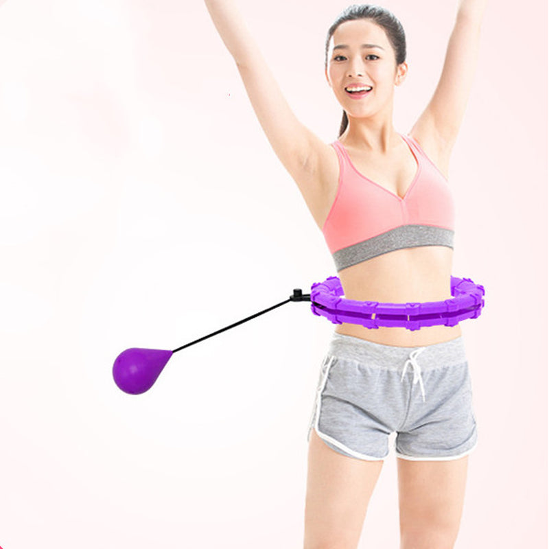 Shape Your Waist with Fun! 💪✨ Adjustable Fitness Ring – Detachable Massage Hoops for Ab Workouts & Weight Loss! 🌀🏋️‍♀️