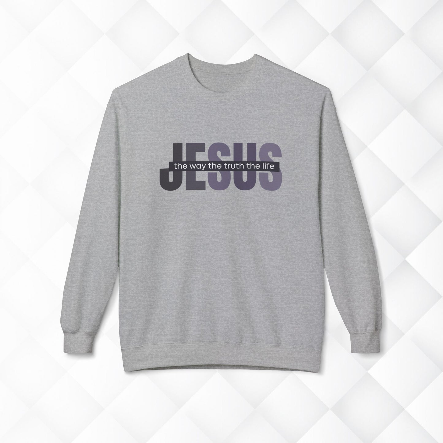 Jesus The Way The Truth The Life Sweatshirt, Womens Religious Sweatshirt, Faith Sweatshirt, Christian Sweatshirt, Bible Verse, Jesus Lover