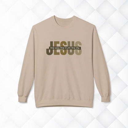 Jesus The Way The Truth The Life Sweatshirt, Womens Religious Sweatshirt, Faith Sweatshirt, Christian Sweatshirt, Bible Verse, Jesus Lover