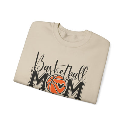 Basketball Mom Sweatshirt, Cozy Sportswear for Moms, Gifts for Basketball Moms, Team Spirit Hoodie, Game Day Casual Wear