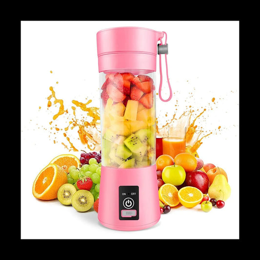 🍓 Blend Anywhere: Portable Mini Blender for Smoothies & Shakes – USB Rechargeable & 6 Blades! 💚✨ (380ml)