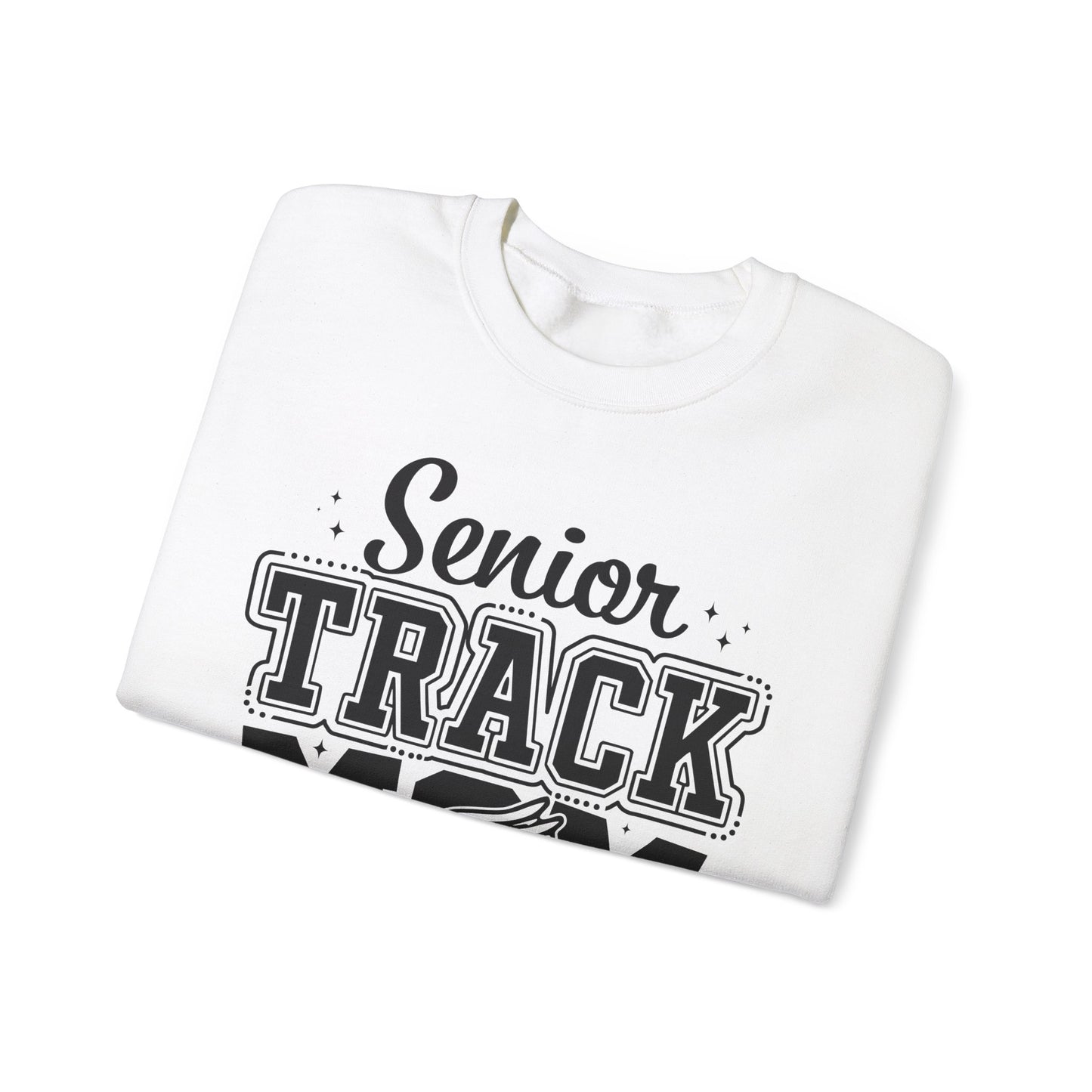 Senior Track Mom Crewneck Sweatshirt, Perfect Gift for Athletic Moms, Class of 2025 Celebration, Sports Apparel, Comfy Layer