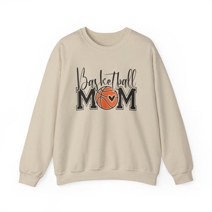 Basketball Mom Sweatshirt, Cozy Sportswear for Moms, Gifts for Basketball Moms, Team Spirit Hoodie, Game Day Casual Wear