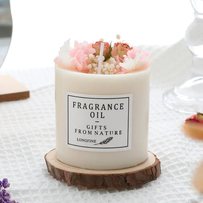 ransform Your Space with Stunning Scented Candles! 🕯️ Dried Flowers & Romantic Fragrances – Perfect for Home Decor, Weddings, or Emergencies!