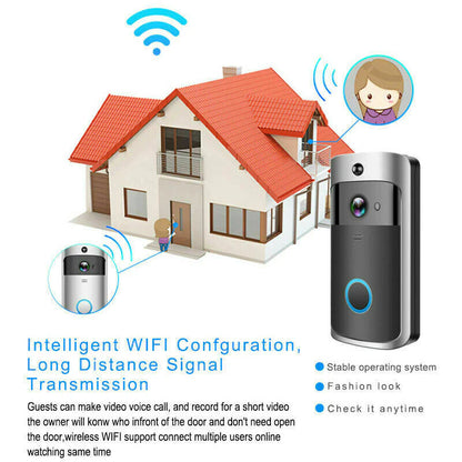 Upgrade Your Home Security: Smart WiFi Video Doorbell – See, Talk & Protect from Anywhere! 📱🔔🏠