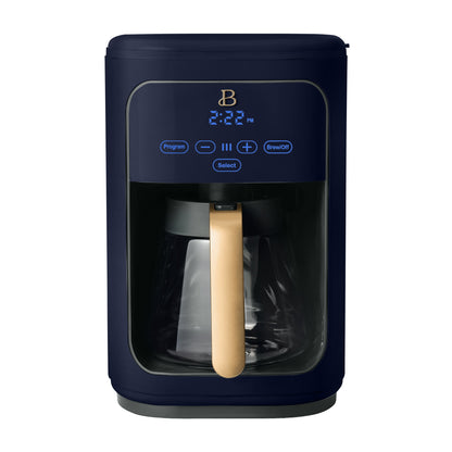 ☕ Brew Your Perfect Cup: 14-Cup Programmable Coffee Maker with Touch Display by Drew Barrymore! 🌟 (Oyster Grey)