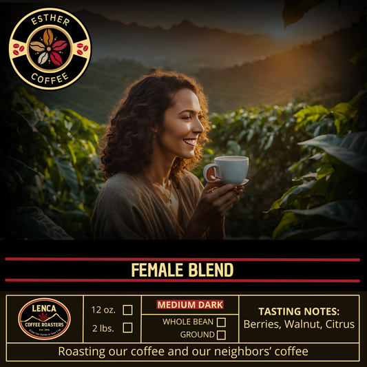 Savor the Excellence of Esther Coffee ☕✨ – 12oz Premium Blend, Grown by Women, Crafted for Perfection!