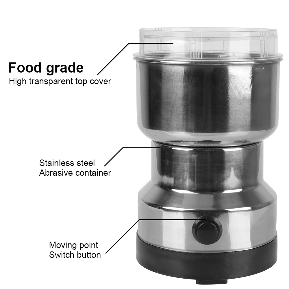 ☕ Grind Like a Pro: Multifunctional Electric Coffee Grinder for Beans, Spices & More! 🌾🔪 (Perfect for Home)