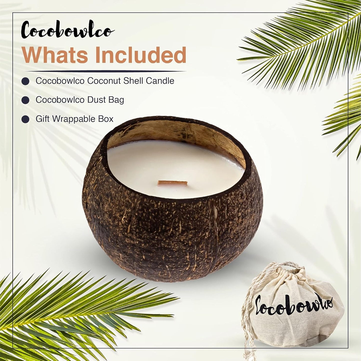 Set the Mood with Nature! 🕯️🌴 Scented Soy Coconut Shell Candles – Wood Wick & Real Coconut Shells for a Cozy, Tropical Vibe 🌺✨